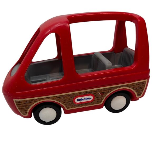 LITTLE TIKES 90s Vintage Red Mini Van - Picture 1 of 13